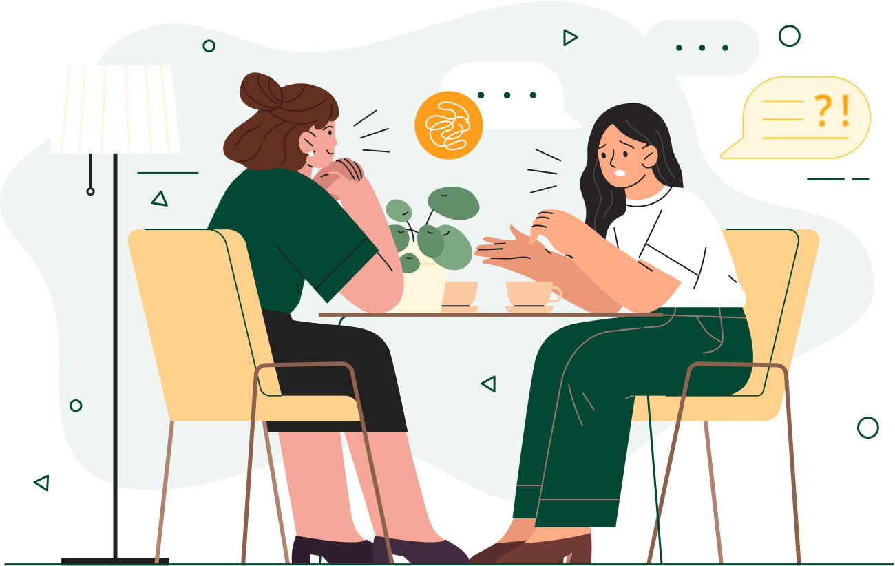 Mental health support illustration